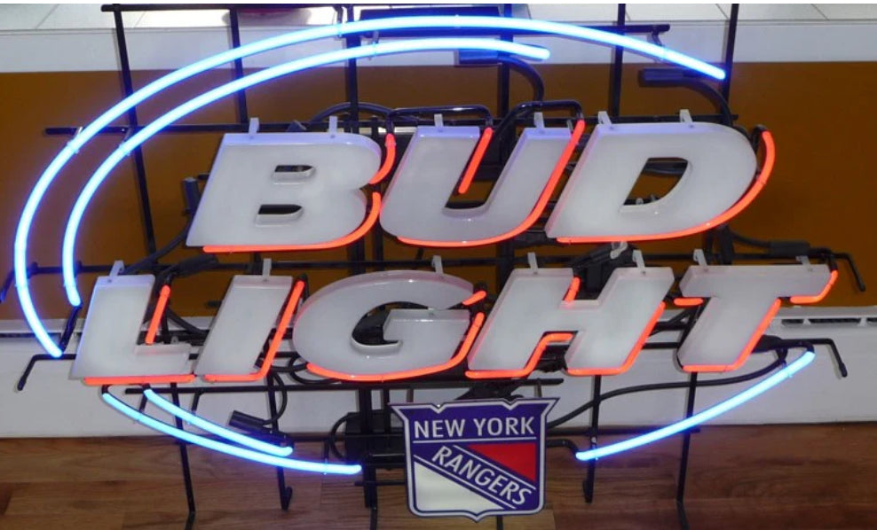 Bud Light 4ft Prestige NHL Logo bottom border Unit Replacement Tube - Neon Sign Part