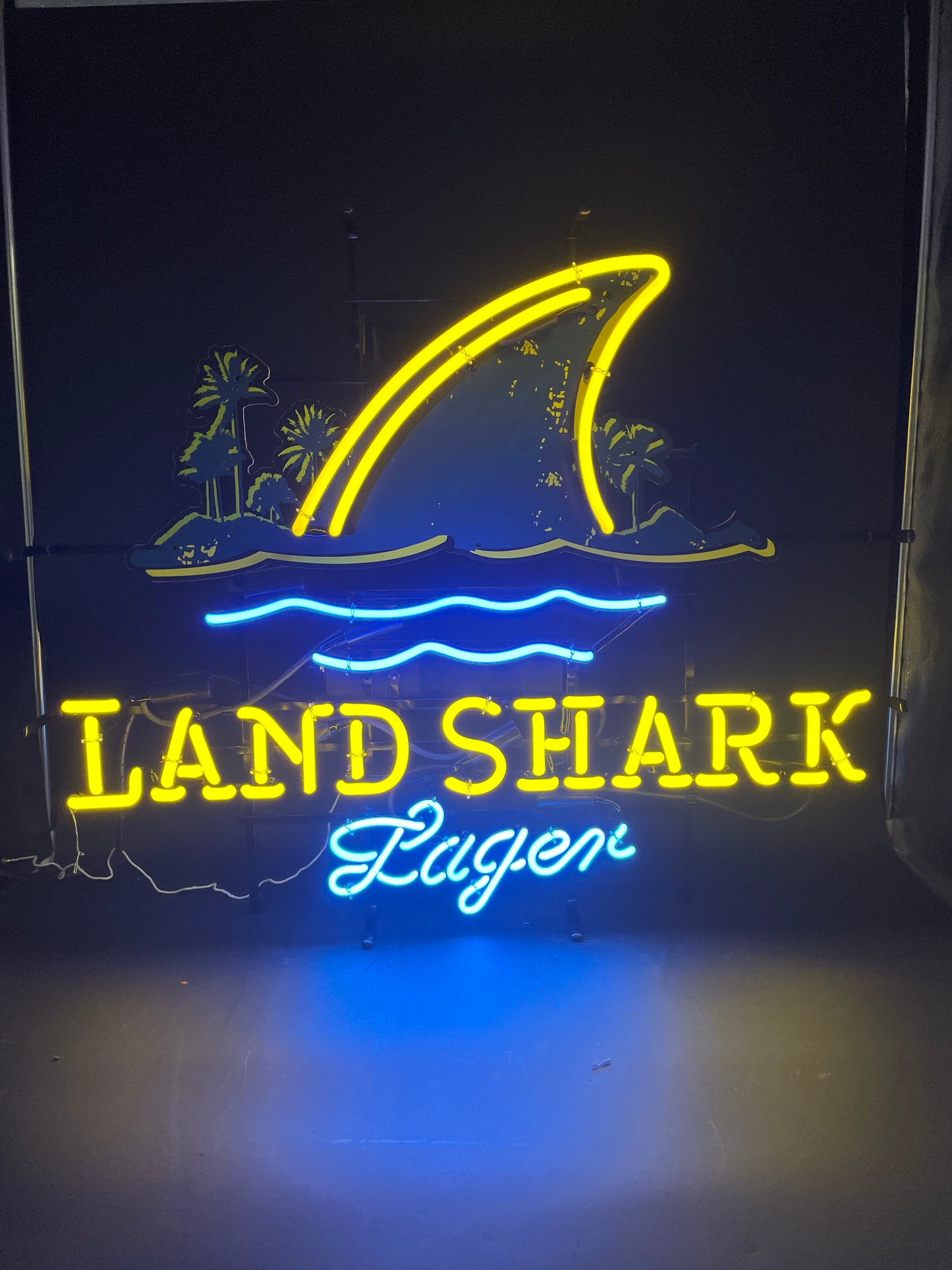 Lager Script word unit for Land Shark  Replacement Tube - Neon Sign Part Used