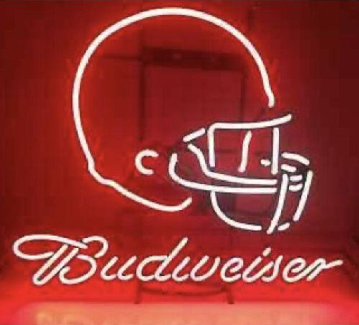 Face Mask unit for Budweiser NFL Football Teams Helmet Replacement Tube - Neon Sign Part
