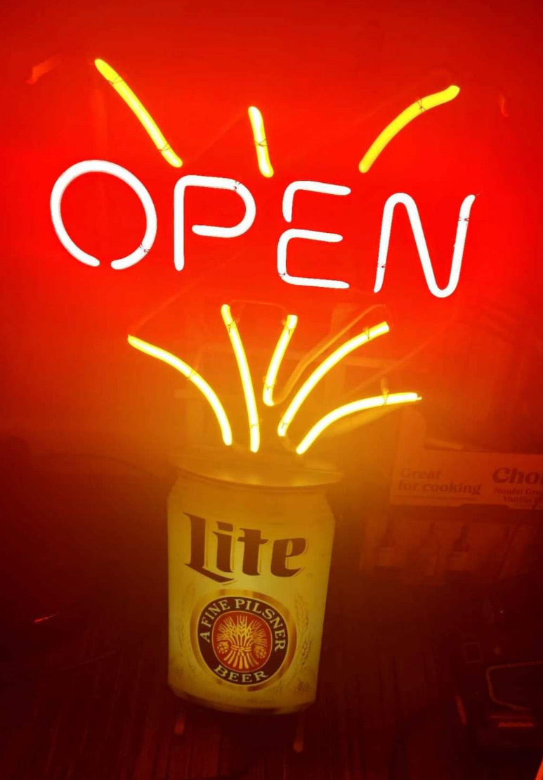 Spritz Tube for Miller Lite Open Splash Can Neon Sign Replacement Tube