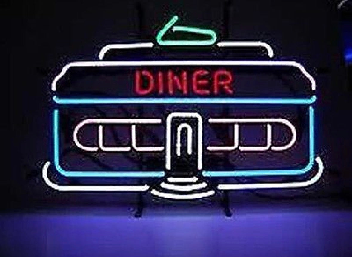 DINER Single Stroke Word unit with Colorful Emphasis / Border unit Replacement Tube - Neon Sign Part