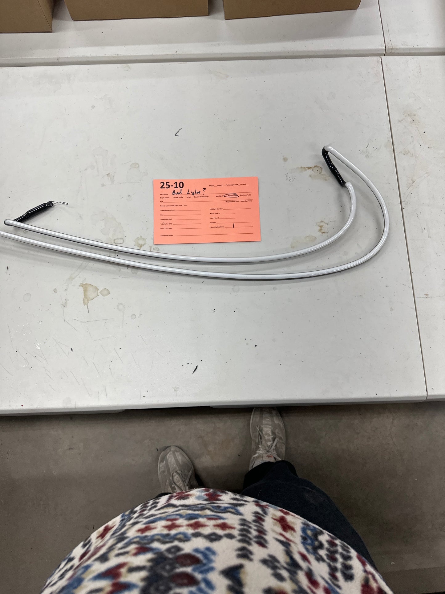 Bud Light Border Unit? - Mystery/Unknown Unit – Neon USA – Replacement Tube – Neon Sign Part