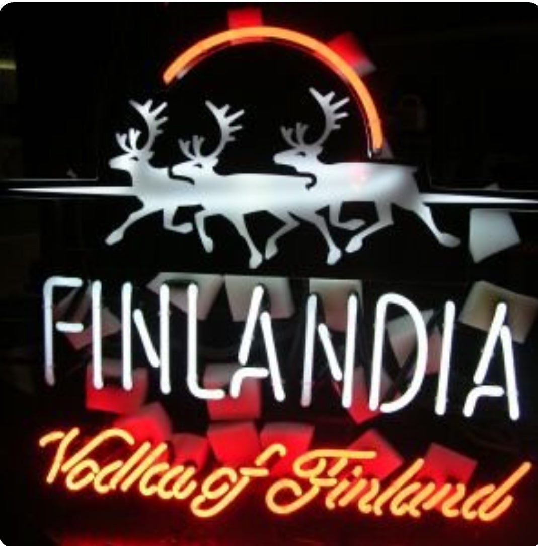 Finlandia Vodka Neon Sign Plastic Replacement Panel