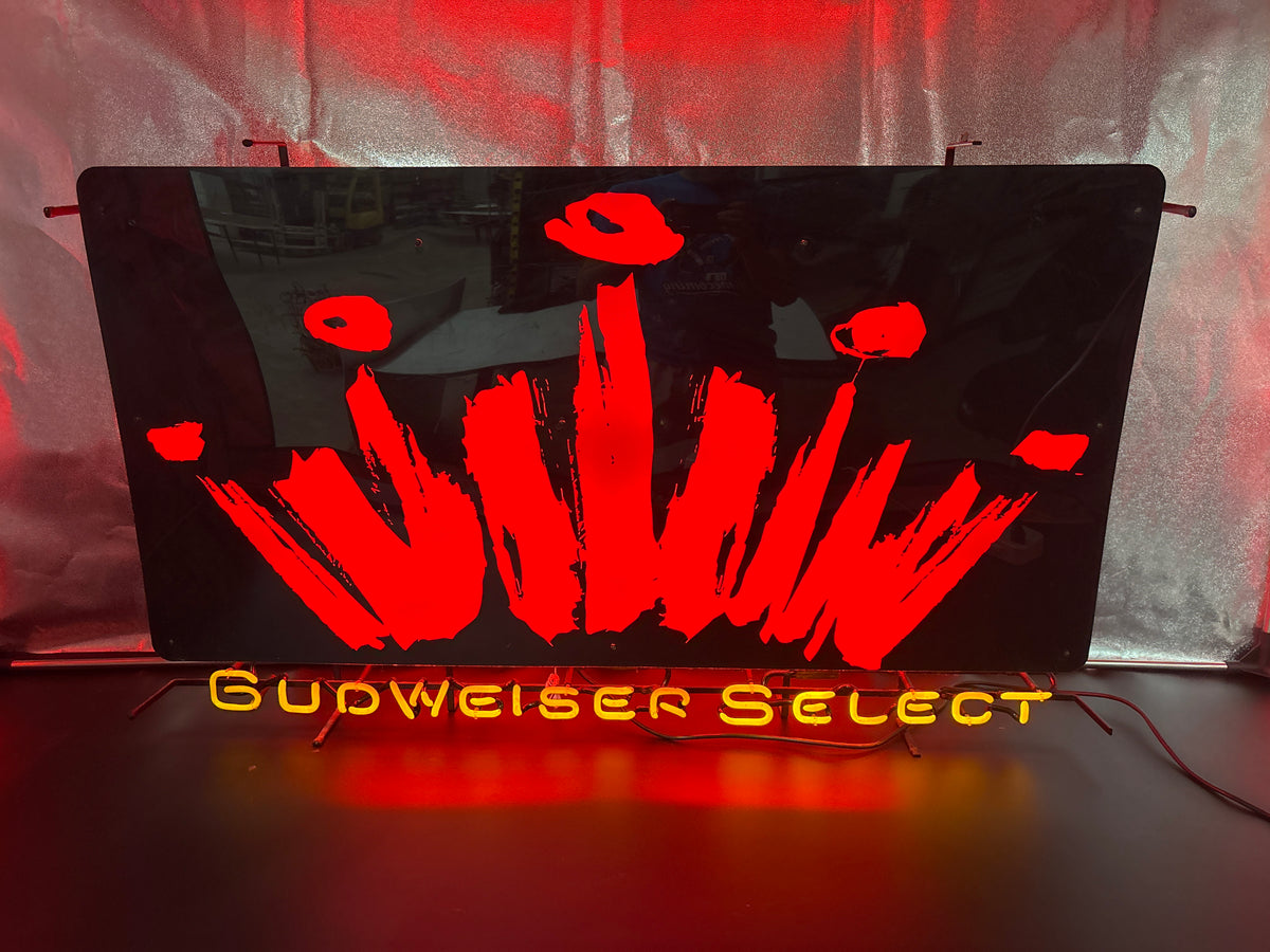 SELECT Single Stroke Word unit for Budweiser Replacement Tube - Neon Sign Part