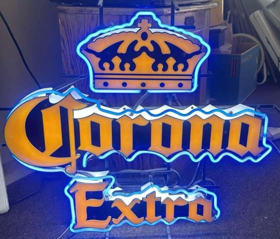 Blue Crown Outlinefor Corona Extra Neon Sign Replacement Tube