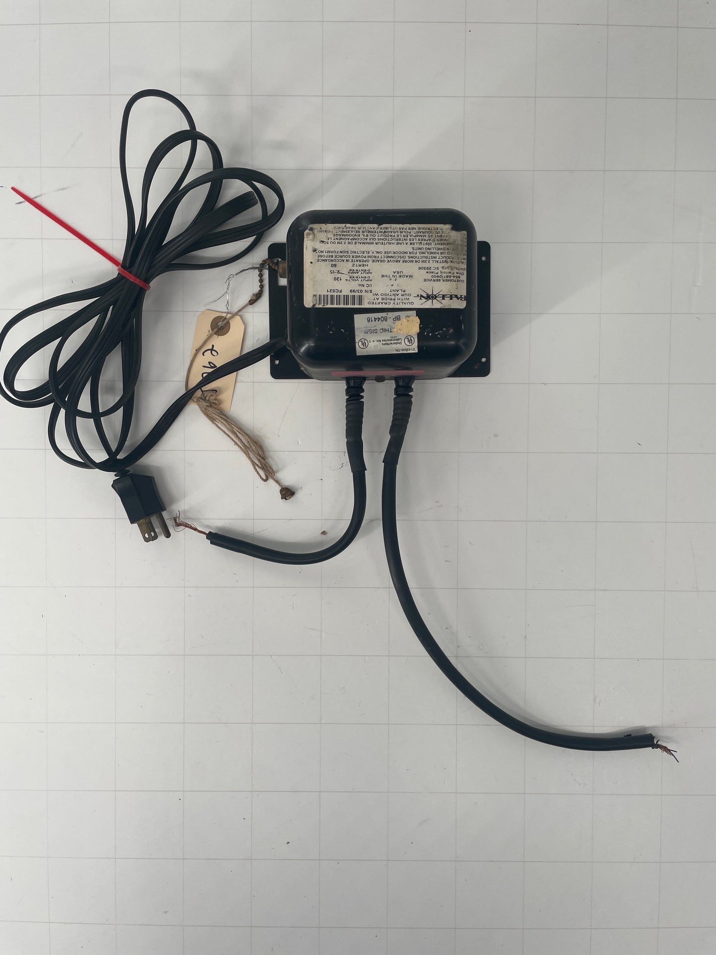 Allanson Vintage Core & Coil Neon Sign Replacement Transformer – 9Kv