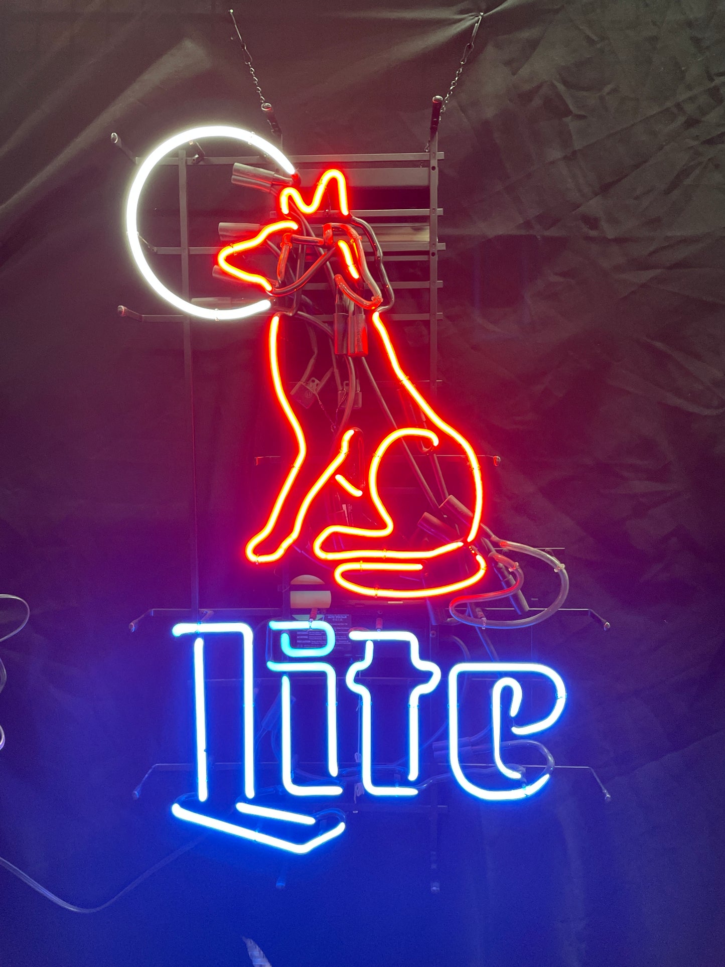 Miller Lite Motion Coyote Neon Evertron Sign Controller & Transformer Set