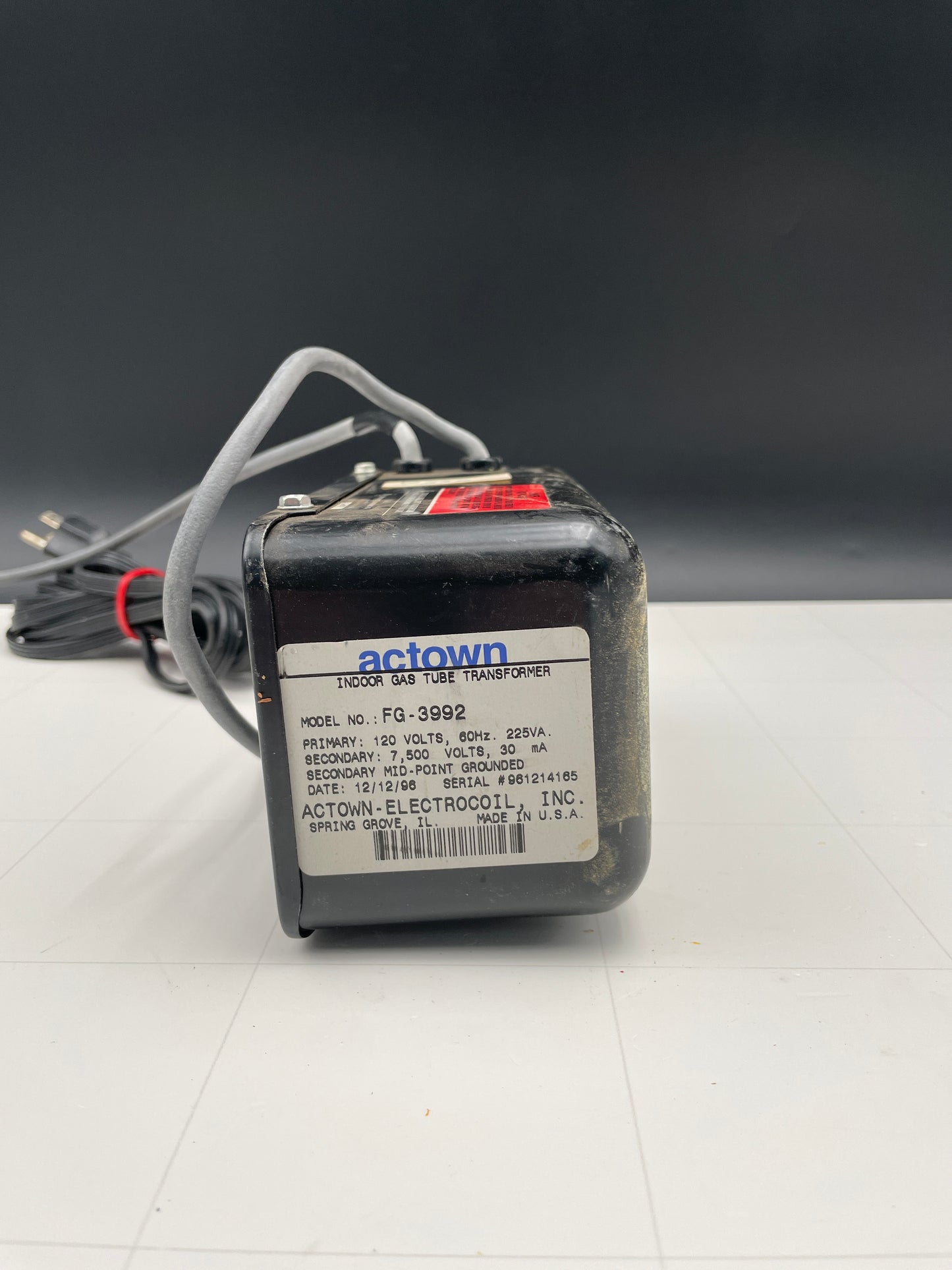 Actown Vintage Core & Coil Neon Sign Replacement Transformer – 7.5Kv