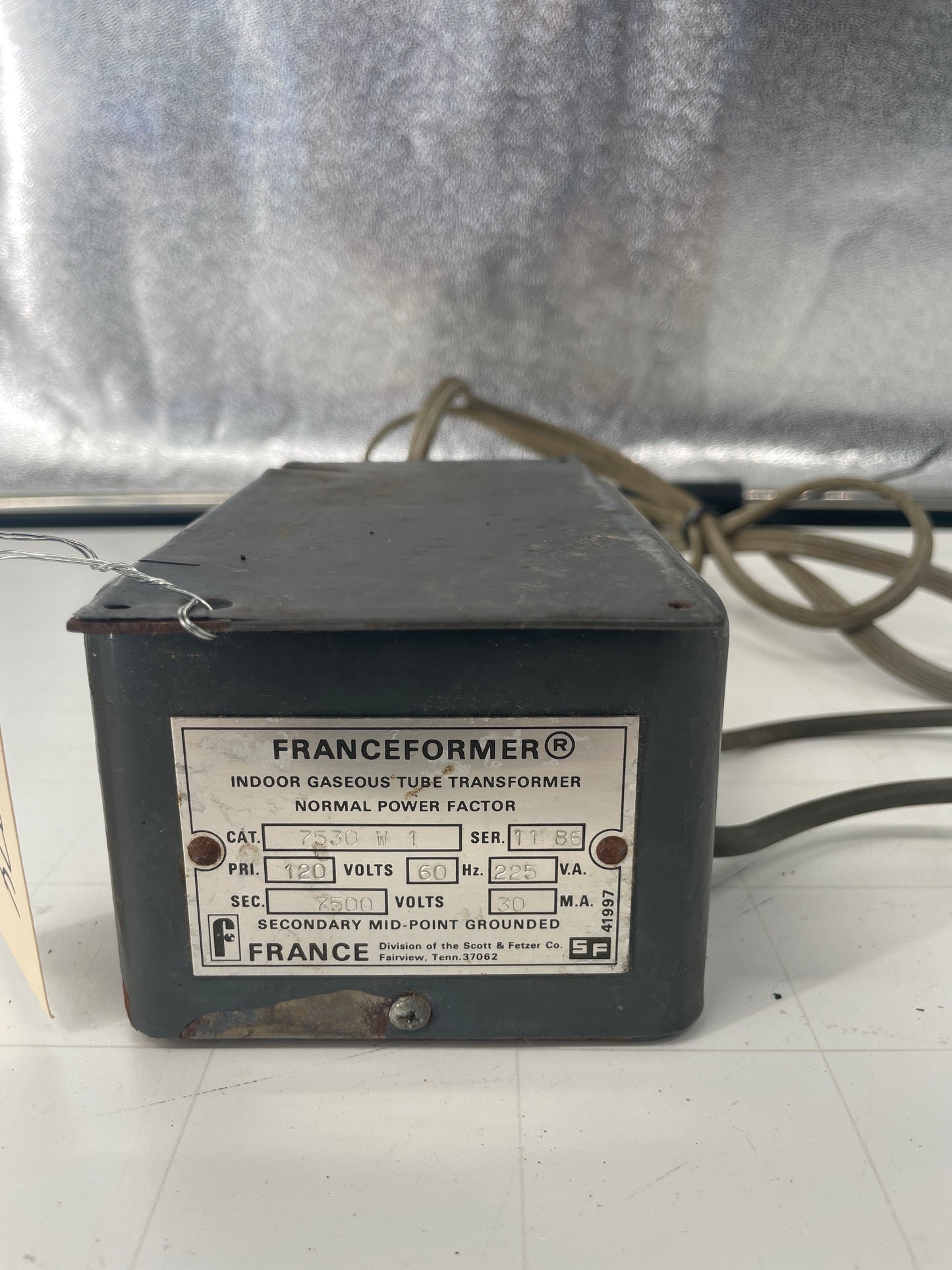 Franceformer Vintage Core & Coil Neon Sign Replacement Transformer – 8.5Kv