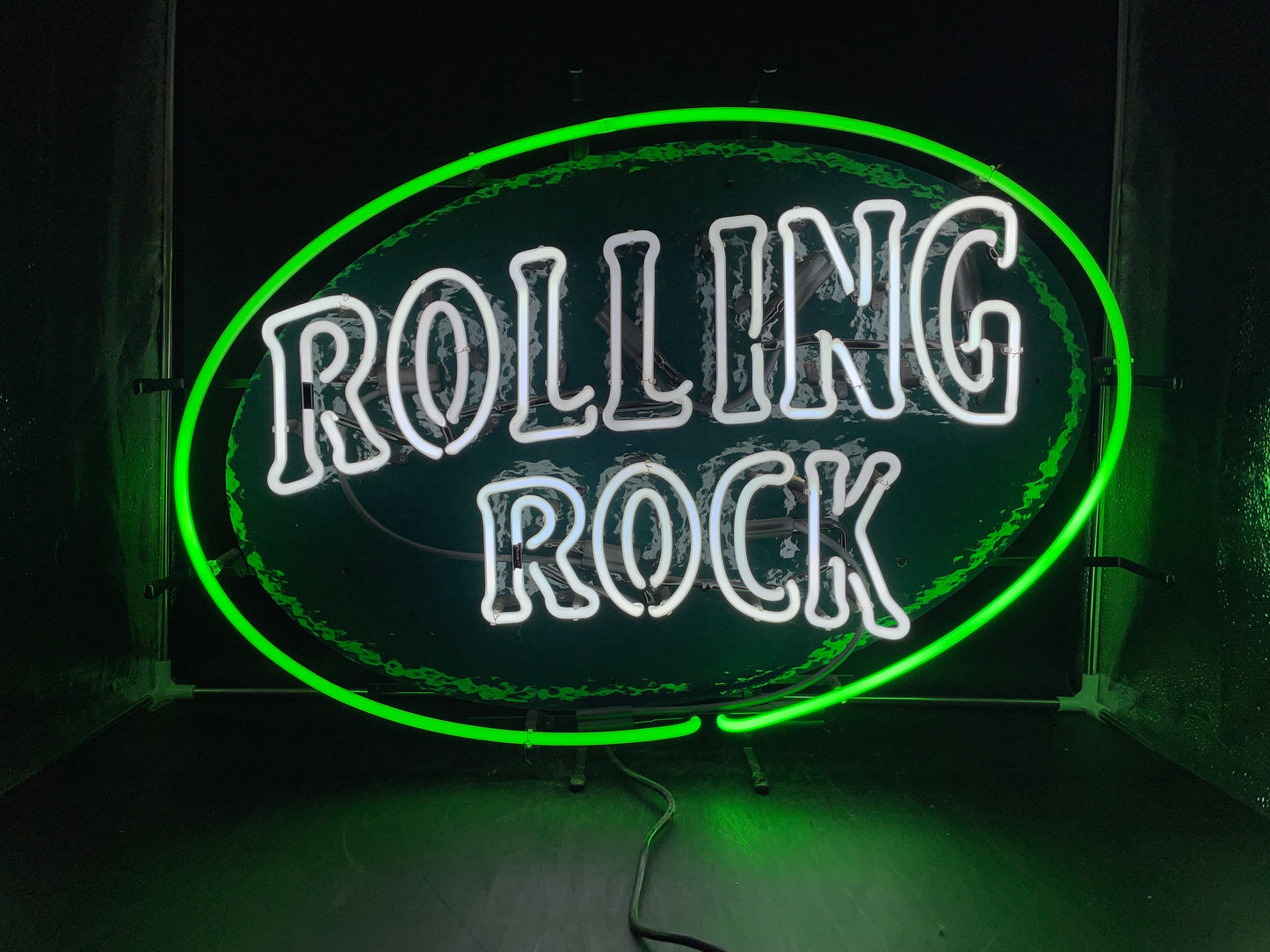 Rolling Rock DS Logo Green Border Unit - Replacement Tube - Neon Sign Part