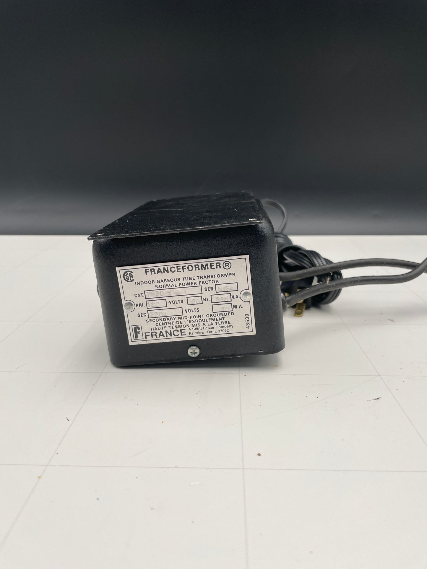 Franceformer Vintage Core & Coil Neon Sign Replacement Transformer – 7.5Kv