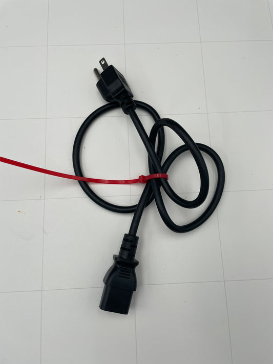 3 Ft Neon Sign Replacement Power Cord – Single IEC Plug-In