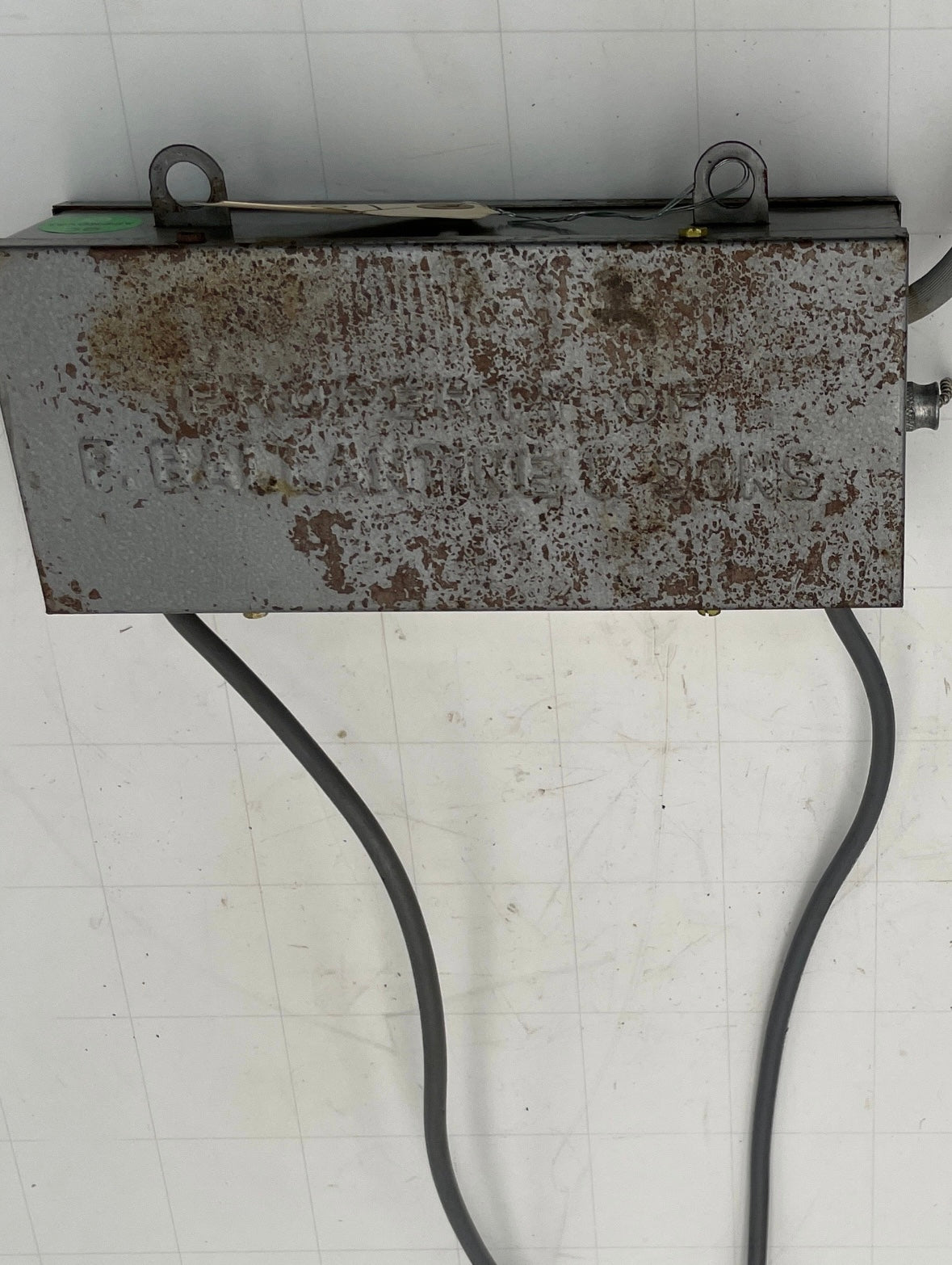 Vintage Franceformer 7530H Neon Sign Transformer – Ballantine Embossed Housing – 7,500V 30mA Core & Coil Neon Sign Replacement Transformer