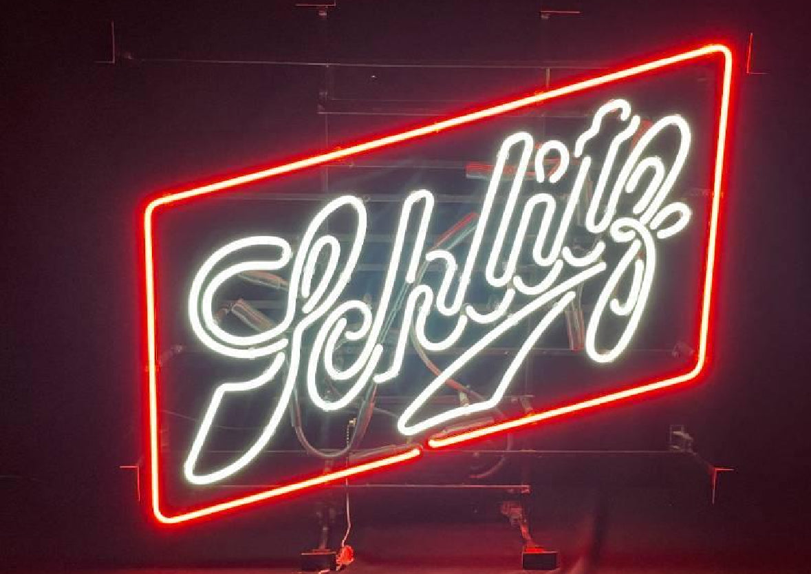 Bottom of Z Double Stroke Script Word unit for Schlitz Replacement Tube - Neon Sign Part