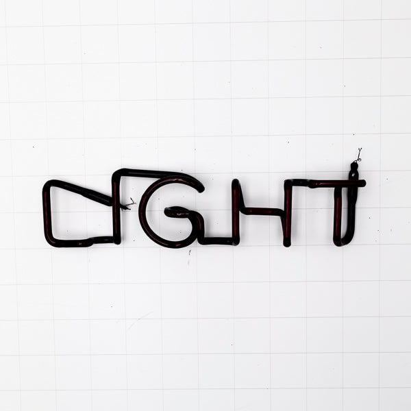 LIGHT Single Stroke Word Unit Neon Sign Replacement Tube