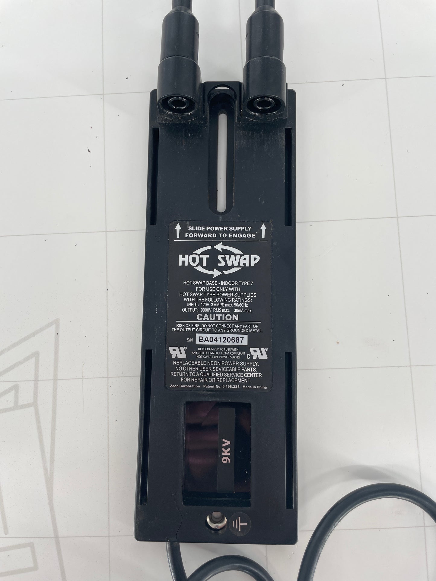 Hot Swap Base Electronic Neon Sign Replacement Transformer – 9Kv