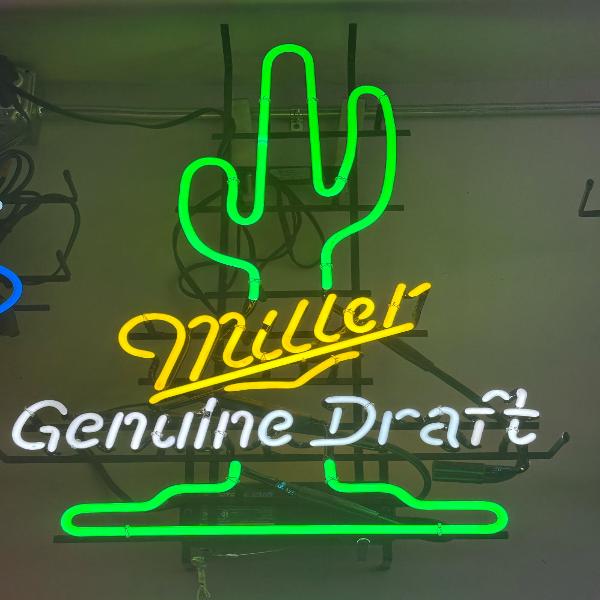 Cactus top for Miller Genuine Draft Neon Sign Replacement Tube