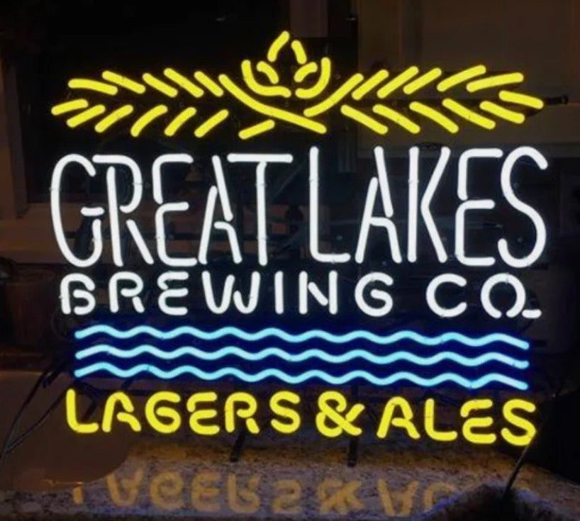 LAKES Single Stroke Word unit for Great Lakes Brewing Co. Replacement Tube - Neon Sign Part