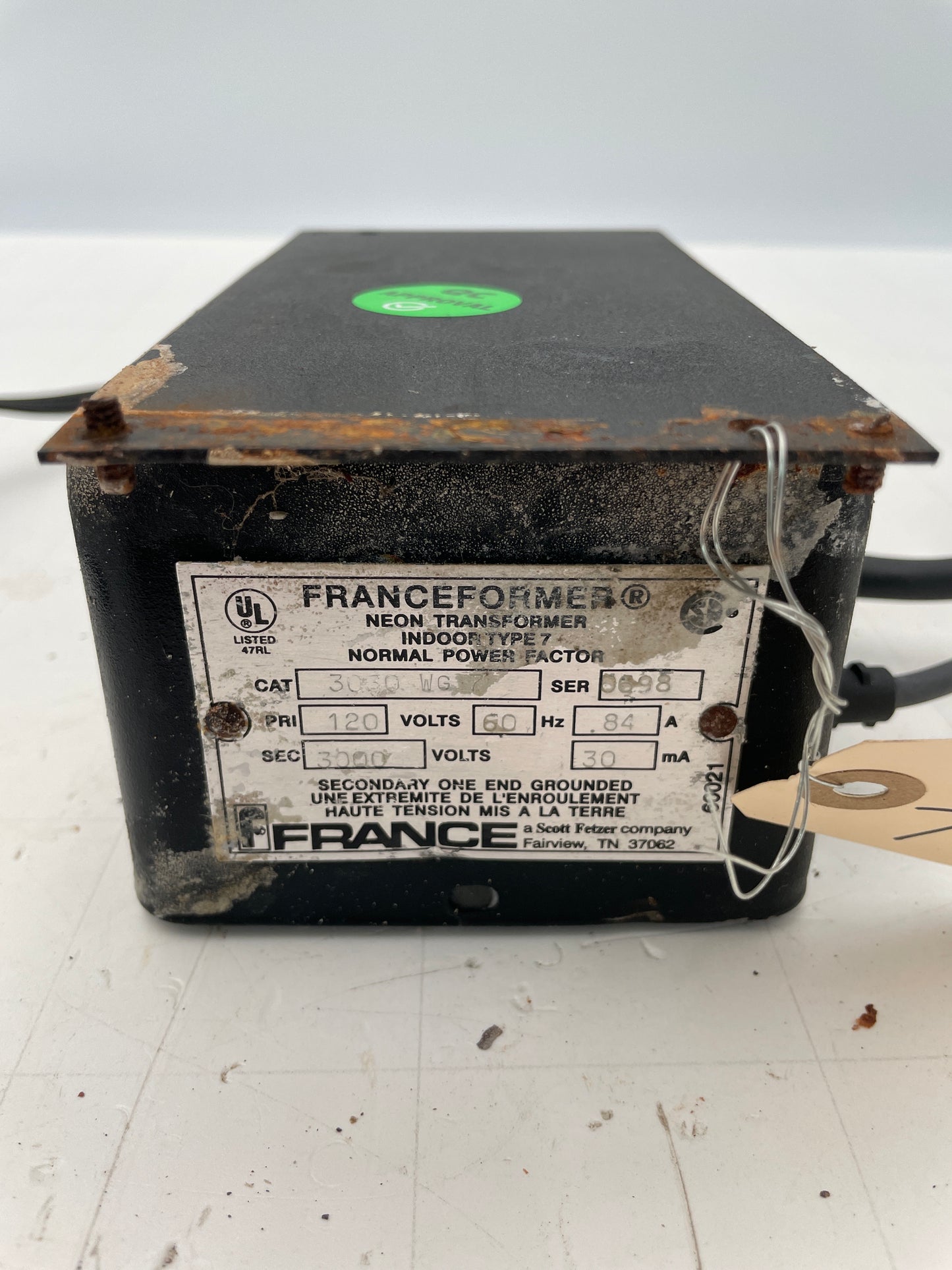 Franceformer Vintage Core & Coil Neon Sign Replacement Transformer – 6Kv