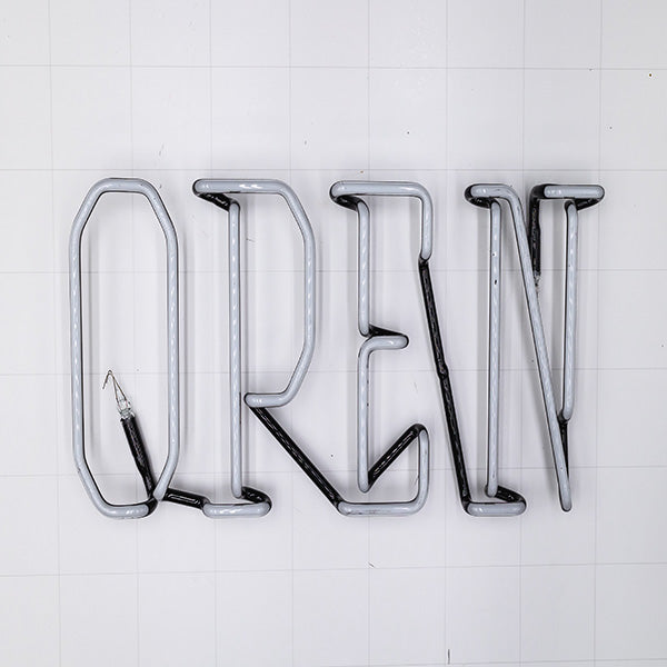 Open Single Stroke Word Unit Replacement Tube - Neon Sign Part Used