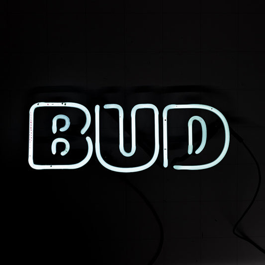 BUD Double Stroke Word Unit Replacement Tube - Neon Sign Part Used