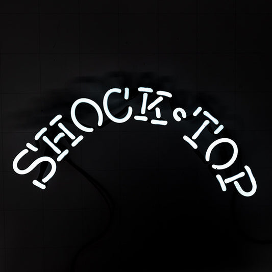 SHOCKTOP ARCHED Sing Stroke Word Replacement Tube - Neon Sign Part Used