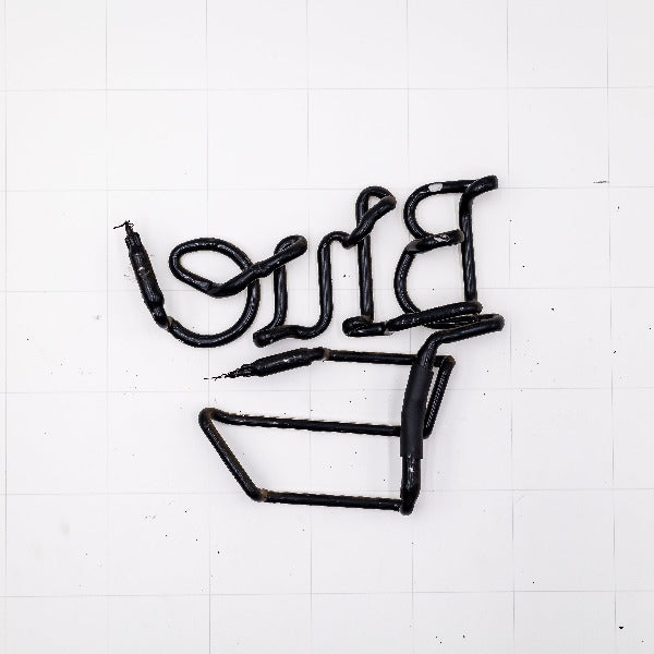 Blue and underlines Single Stroke Word Unit Replacement Tube - Neon Sign Part Used