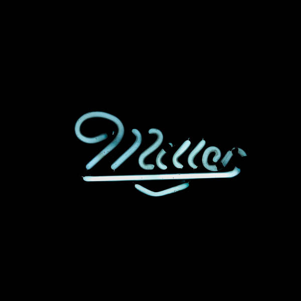 Miller Single Stroke Script Word unit for Miller Genuine Draft Replacement Tube - Neon Sign Part
