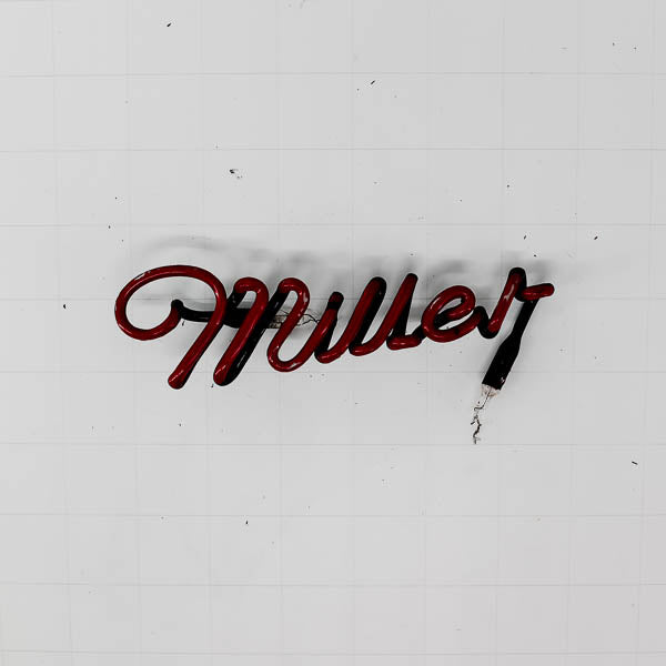 Miller Single Stroke Script Word unit Replacement Tube - Neon Sign Part