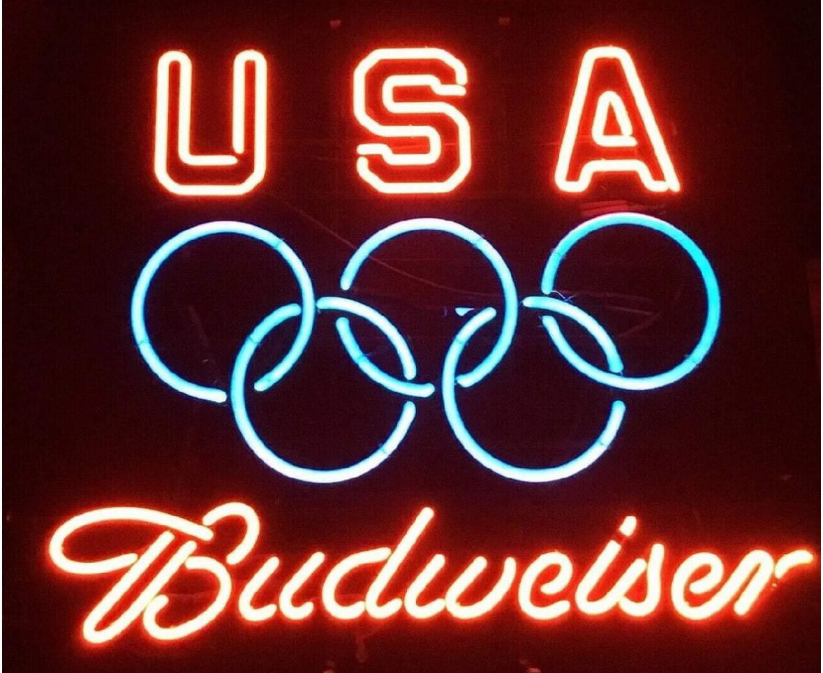 USA Double Stroke word unit for Olympic Budweiser Replacement Tube - Neon Sign Part