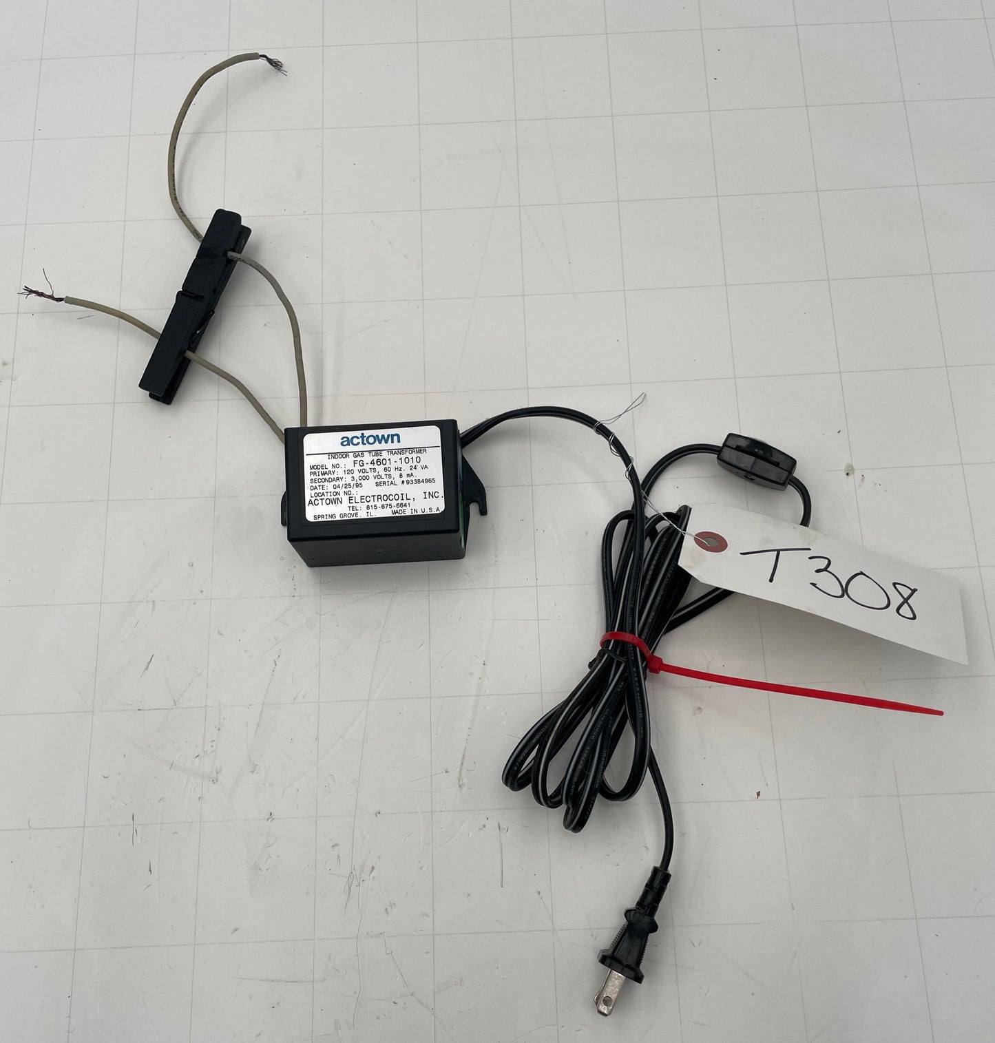 Actown FG-4601-1010 Indoor Gas Tube Transformer Neon Sign Replacement Transformer – 3Kv