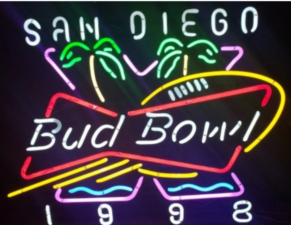 Double Palm / Top of X unit for 1998 Bud Bowl San Diego Neon Sign Replacement Tube