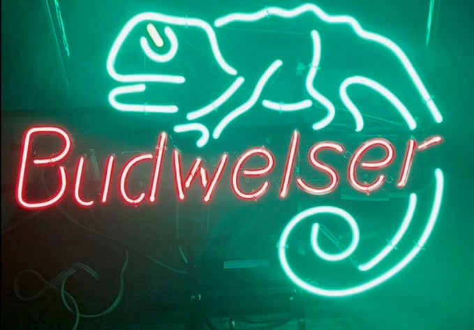 Budwesier for Chameleon/Lizard Neon Sign Replacement Tube New