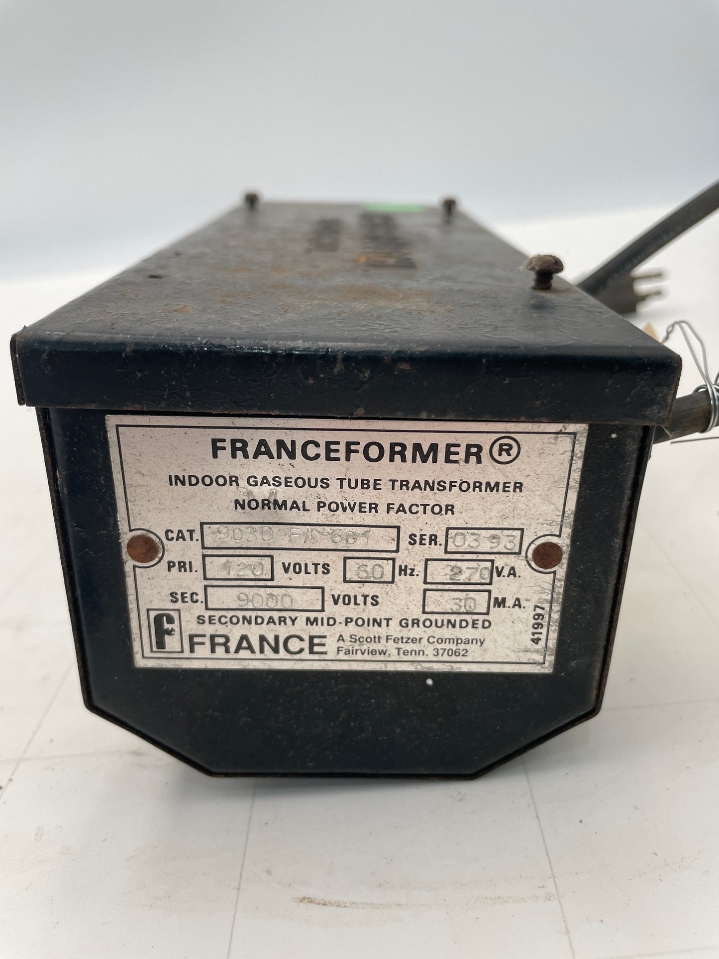 Franceformer / Anheuser Busch Neon Sign Replacement Transformer – 9Kv