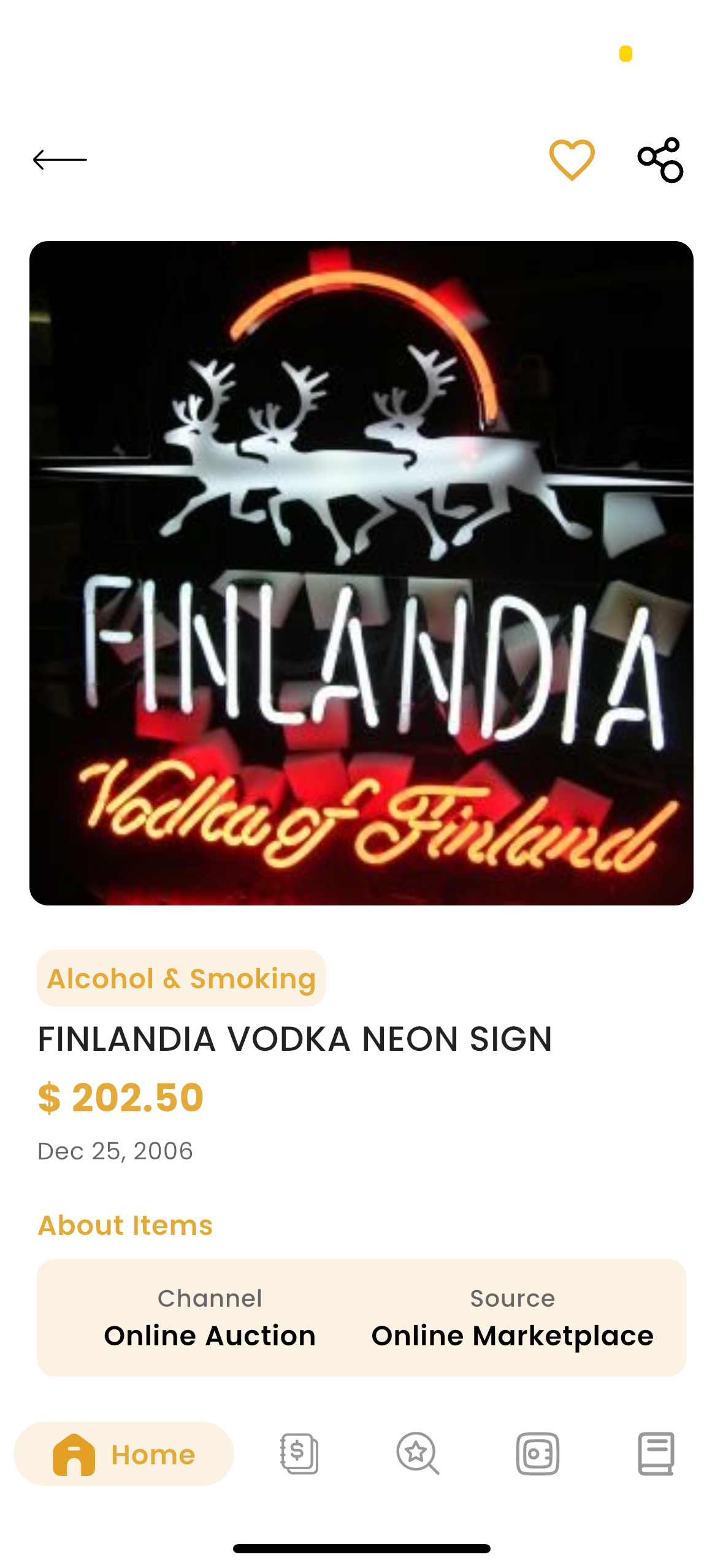Finlandia Vodka Neon Sign Plastic Replacement Panel