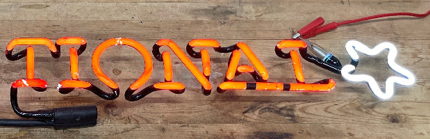 TIONAL Single Stroke Word unit with star for Yuengling Traditional Lager Replacement Tube - Neon Sign Part