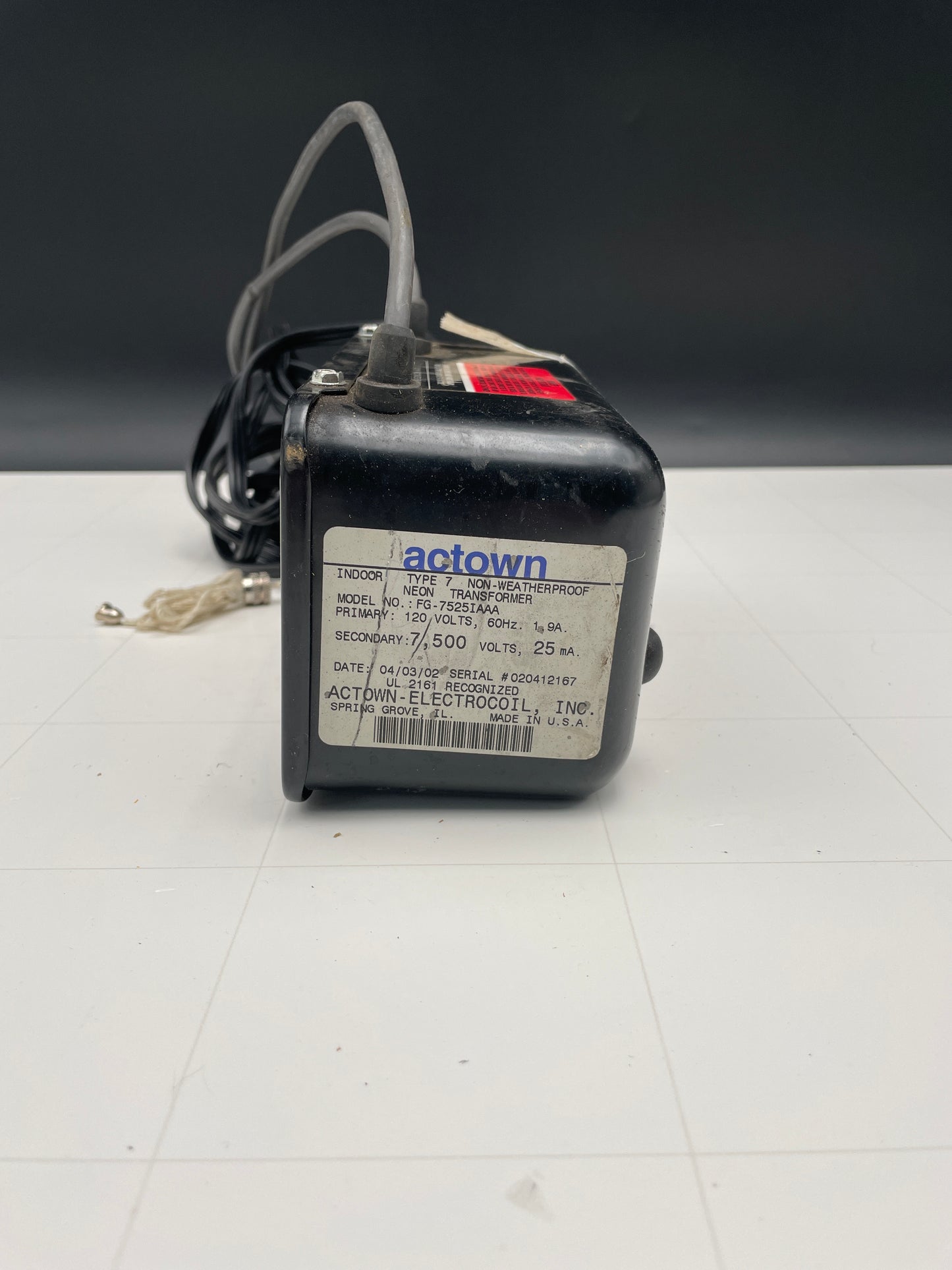 Actown Vintage Core & Coil Neon Sign Replacement Transformer – 7.5Kv