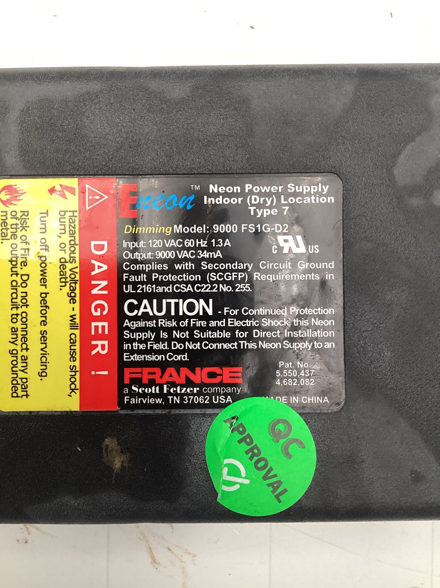 France Electronic Neon Sign Replacement Transformer – 9Kv