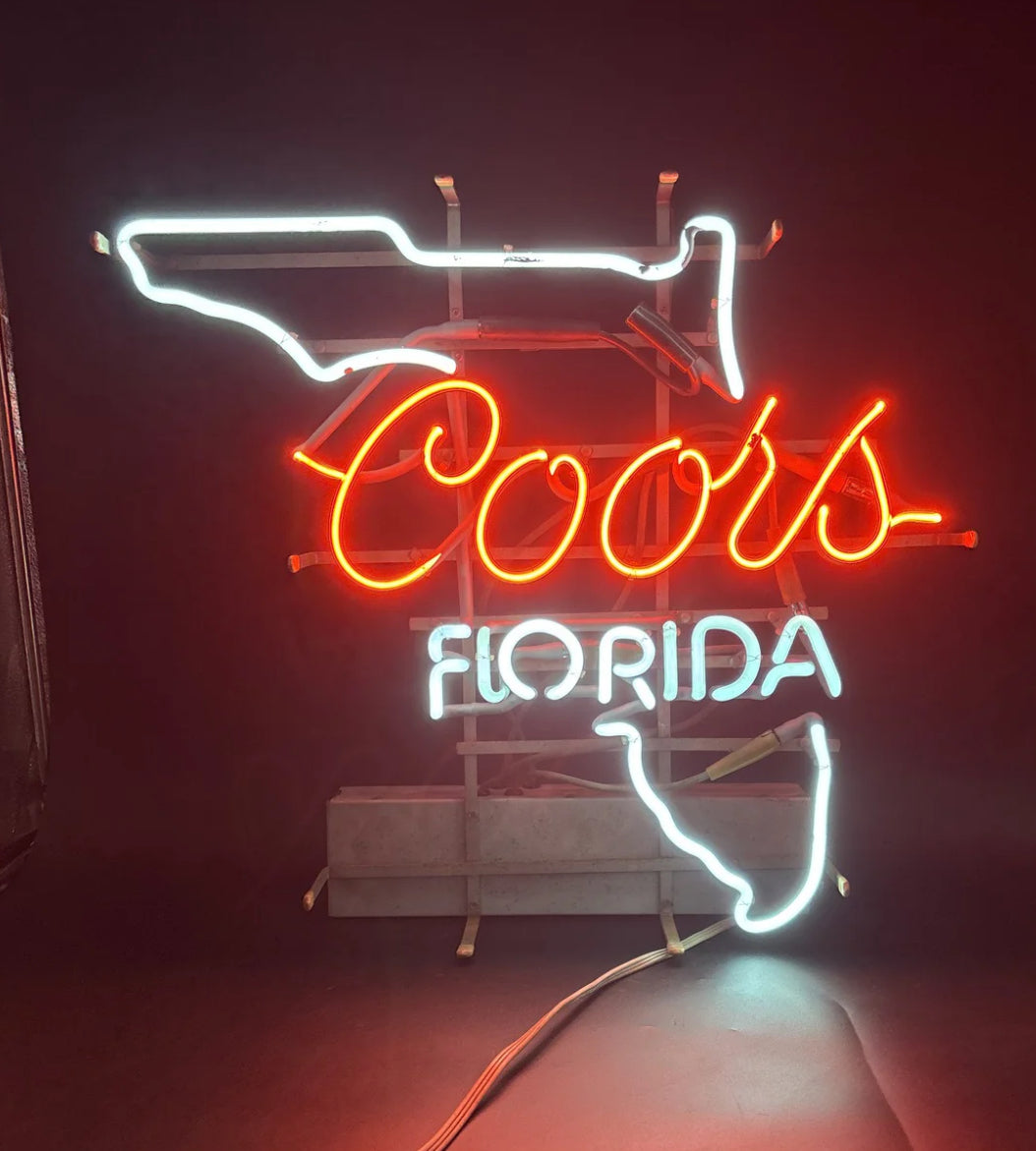 L IDA Single Stroke Word unit for Coors Light Florida Replacement Tube - Neon Sign Part