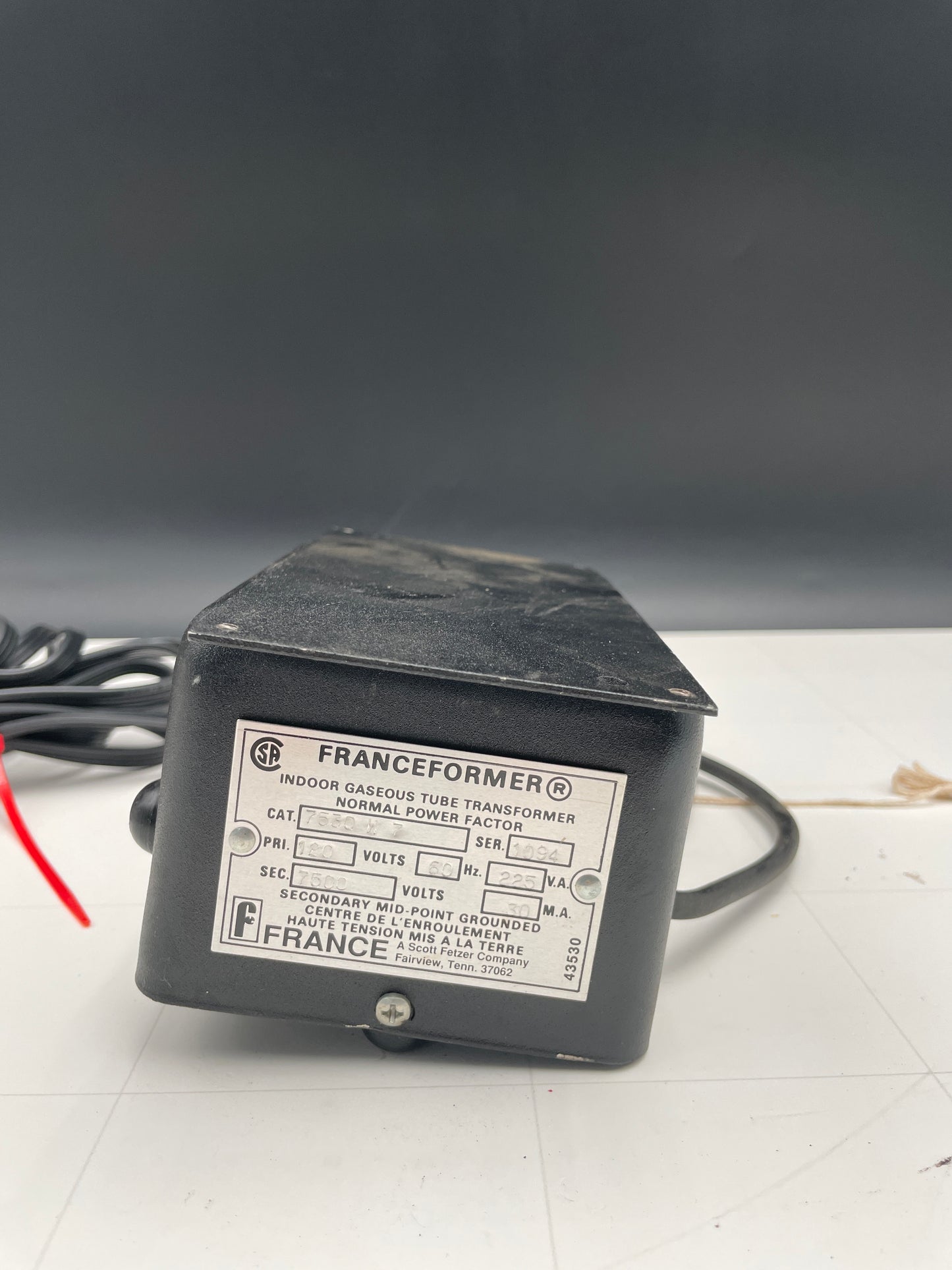 Franceformer Vintage Core & Coil Neon Sign Replacement Transformer – 7.5Kv
