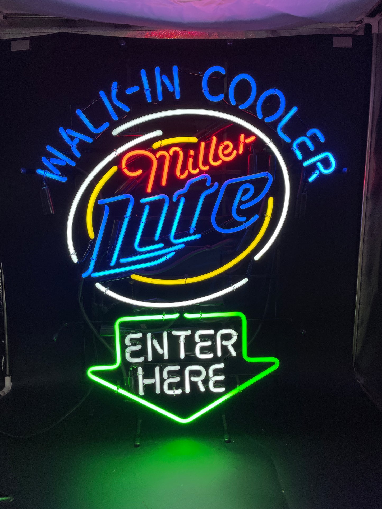 ENTER HERE Single Stroke Word unit for Miller Lite Walk In Cooler Replacement Tube - Neon Sign Part
