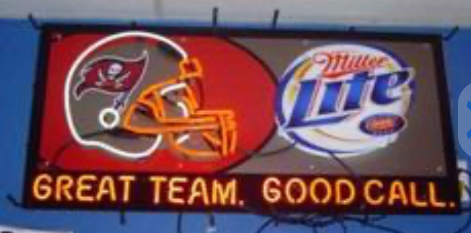 Football Helmet Face Mask unit for Good Team Good Call Teams Replacement Tube - Neon Sign Part