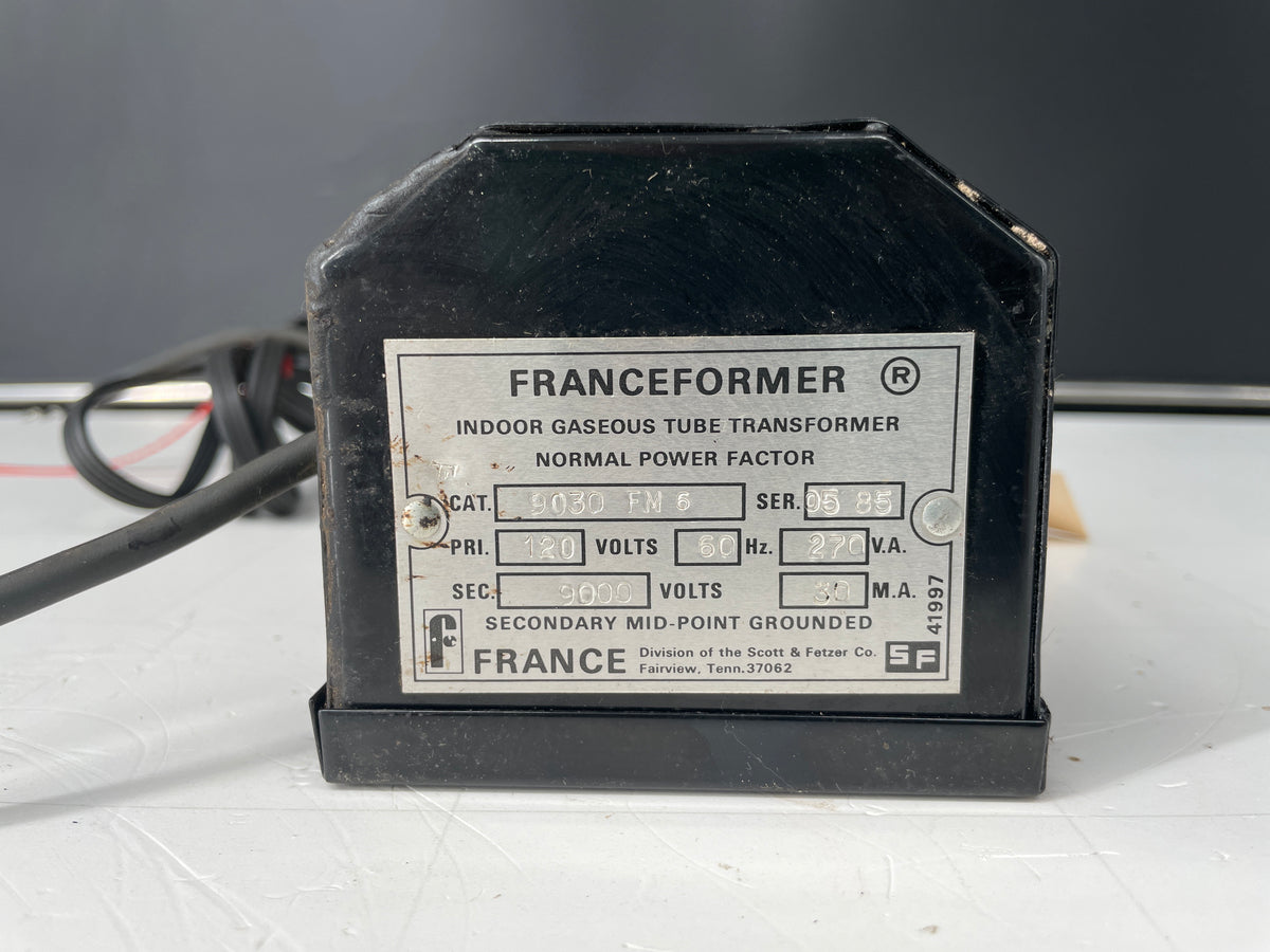Franceformer Vintage Core & Coil Neon Sign Replacement Transformer – 9Kv Embossed Anheuser Busch Front