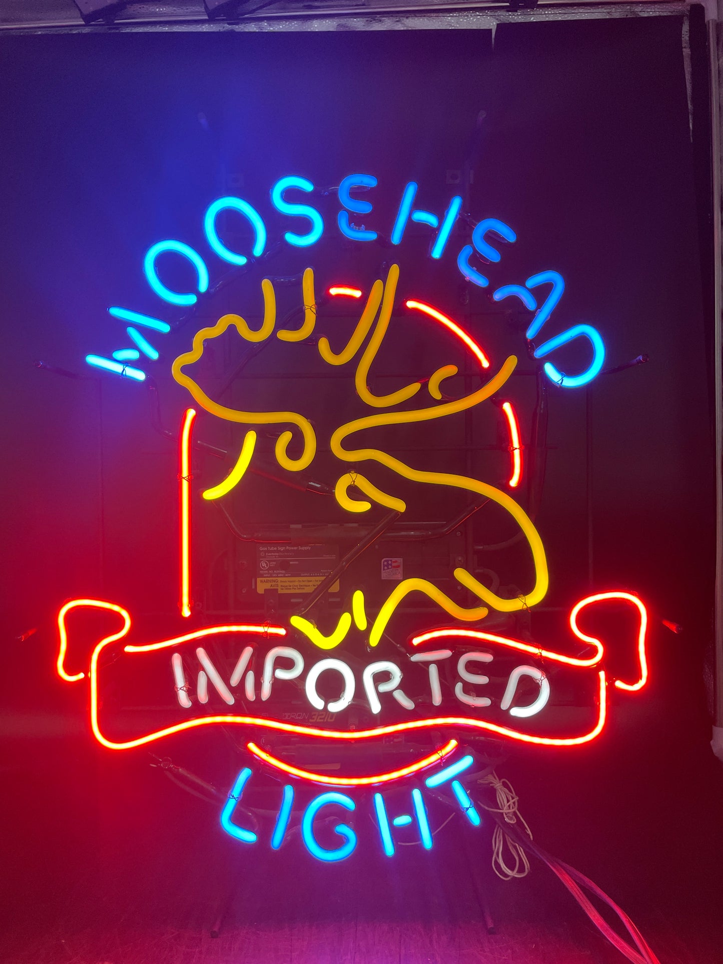 IMPORTED single stroke word unit for Moosehead Neon Sign Replacement Tube