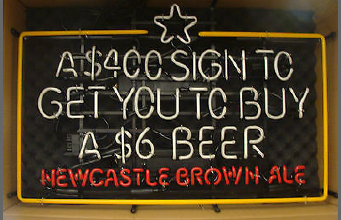 Border unit for New Castle Brown Ale Replacement Tube - Neon Sign Part