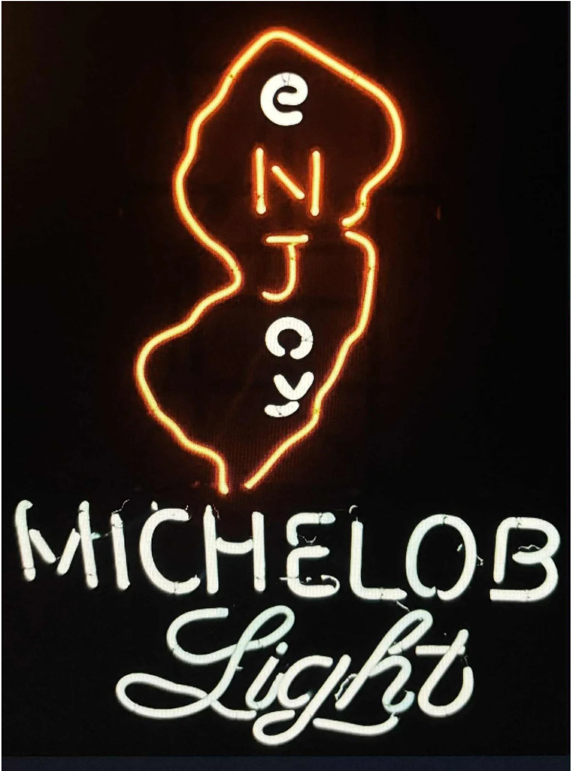 eo y single stroke word unit for New Jersey Enjoy Michelob Light Replacement Tube - Neon Sign Part
