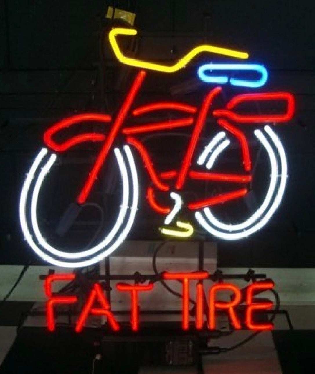 Bike Tire and Peddle unit for Fat Tire Replacement Tube - Neon Sign Part