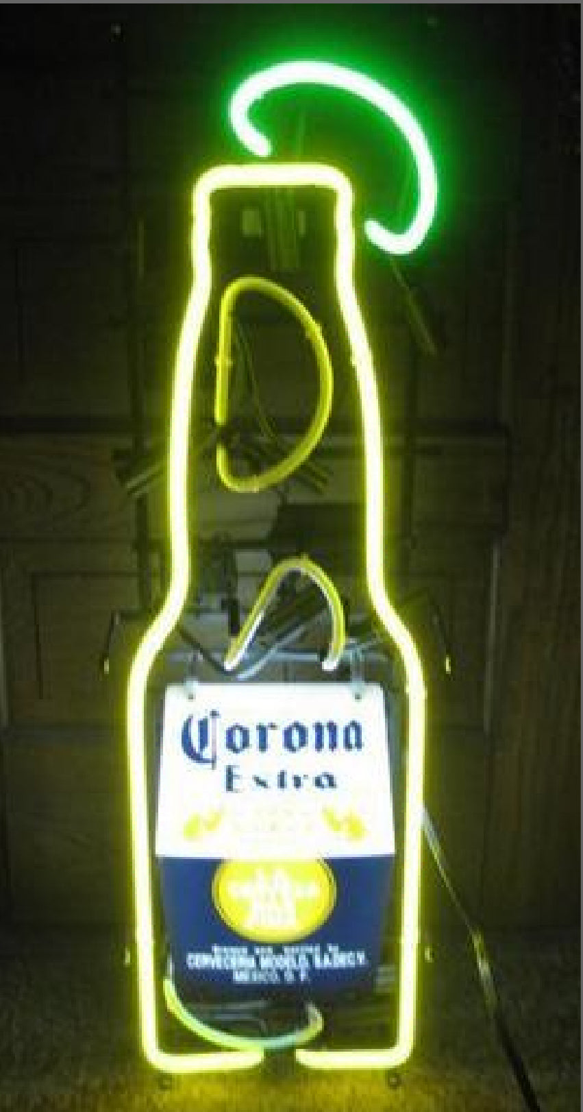 Corona Extra Plastic for Corona Falling Lime Bottle Neon Sign Plastic Replacement Panel