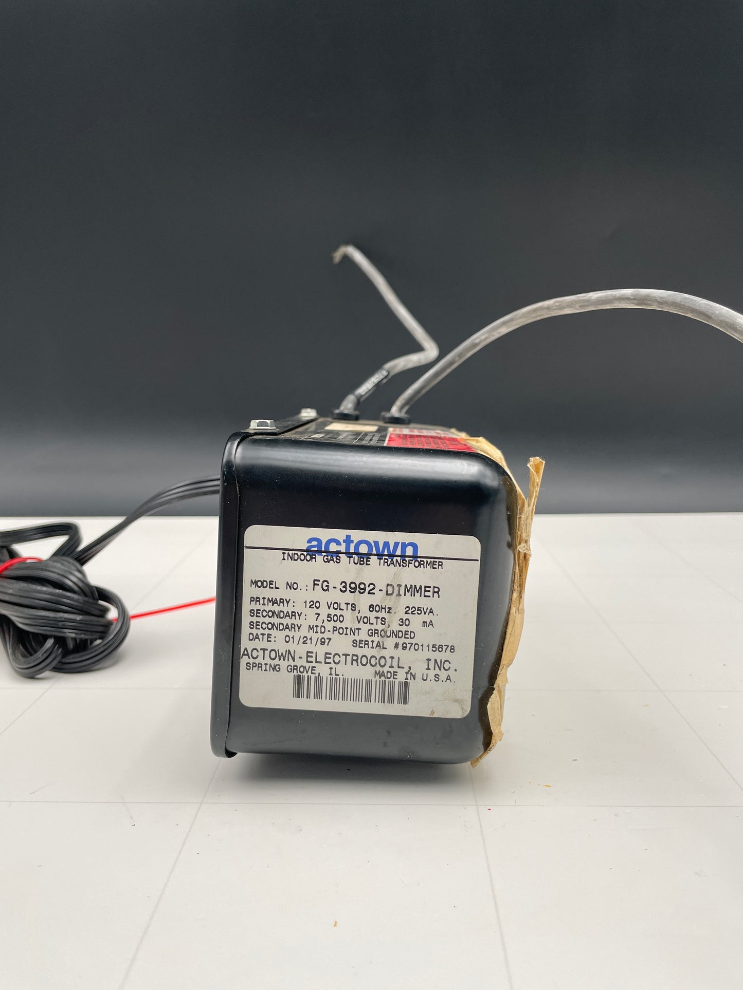 Actown Vintage Core & Coil Neon Sign Replacement Transformer – 7.5Kv