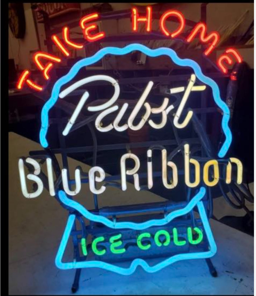 Border for Vintage Pabst Blue Ribbon Neon Sign Replacement Tube - Search 4558